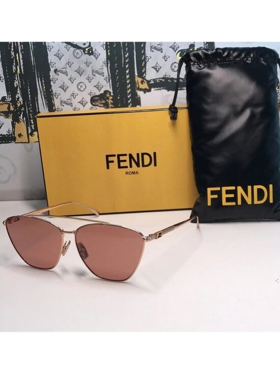 New Authentic Fendi Women\'s Pink Sunglasses FF0438/S DDB/4S main image 9